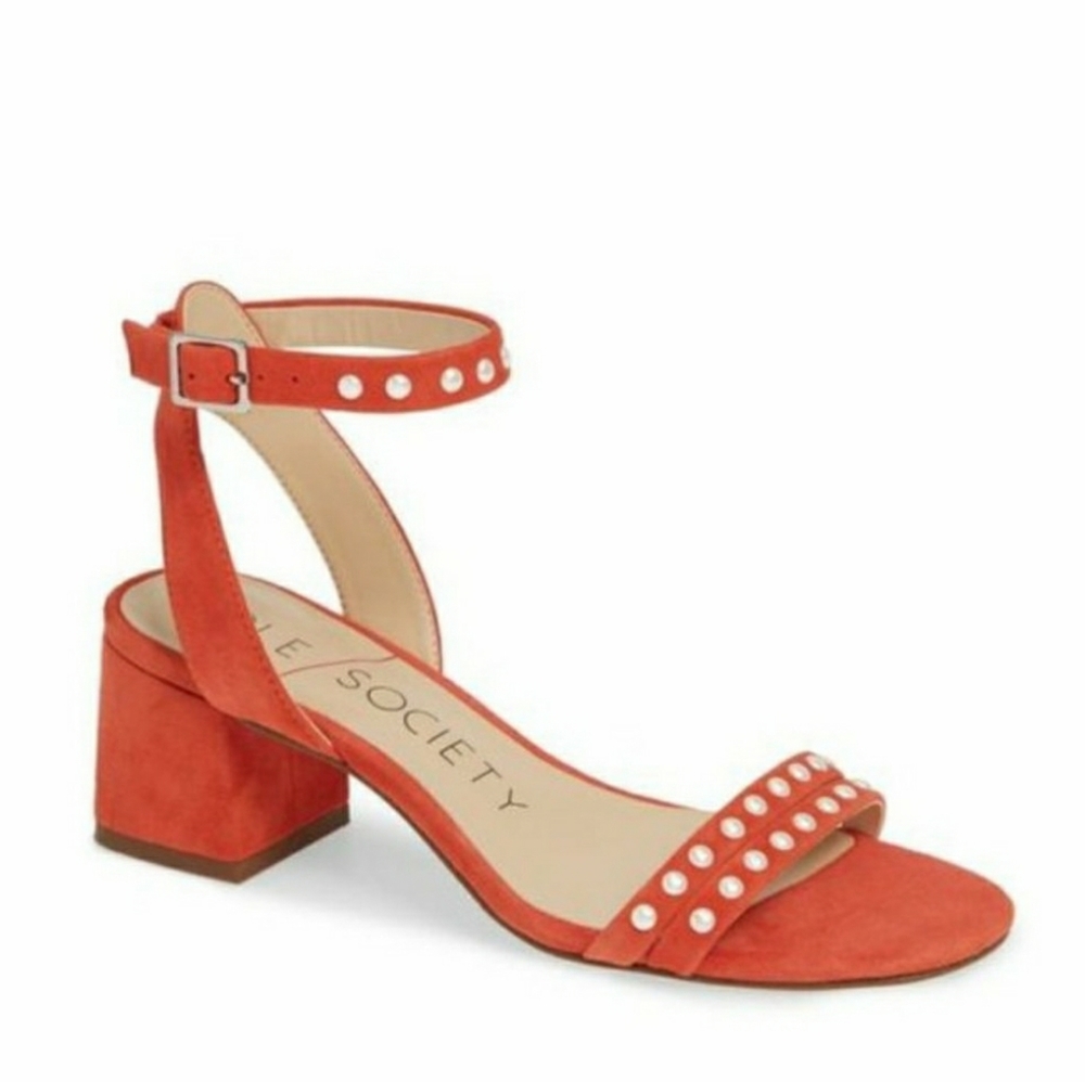 Sole Society So-Hezzter Peep Toe Cutout Sandal 7.5